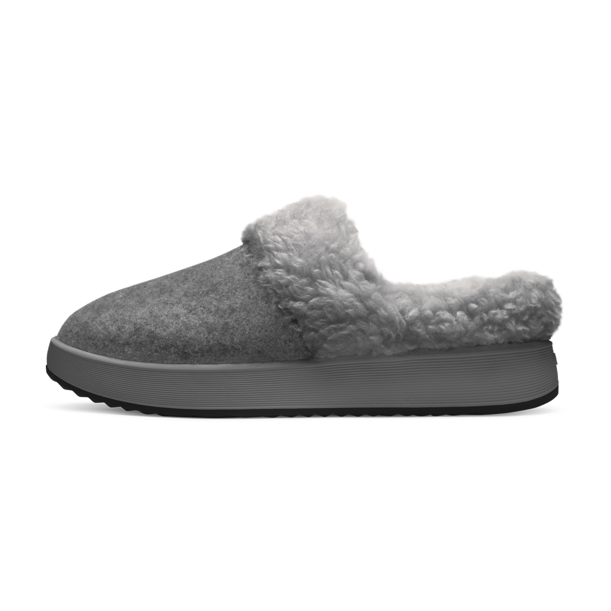 Women's Kiwi Slipper - Medium Grey (Pebble Grey Sole)