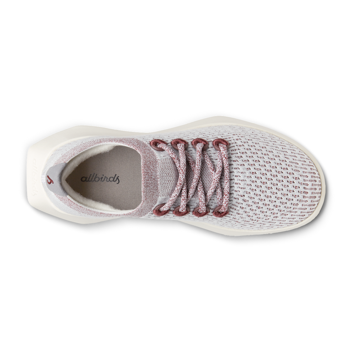 Women's Tree Dasher 2 - Blizzard/Thunder Red (Natural White Sole) - Image 3