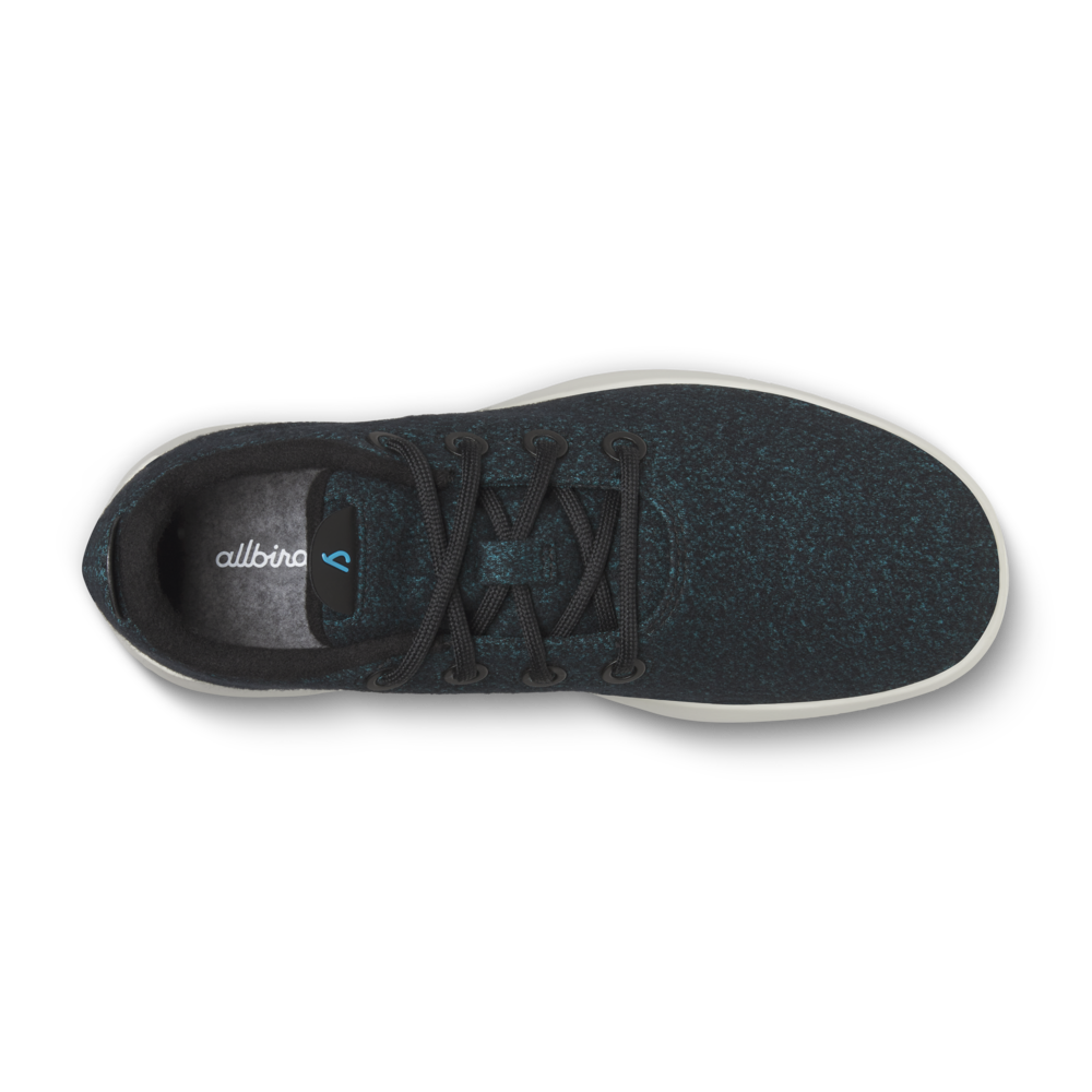 Women's Wool Runner Mizzle - Natural Black/Chasm Teal (Stony Cream Sole) - Image 3