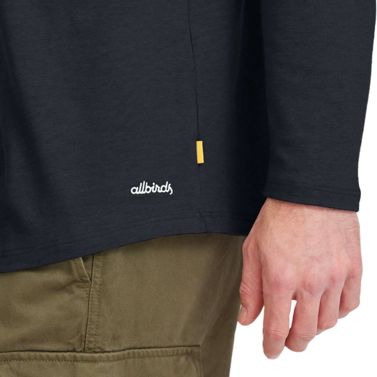 Men's Soft Merino Long Sleeve Tee - True Black - New Edition - Image 4