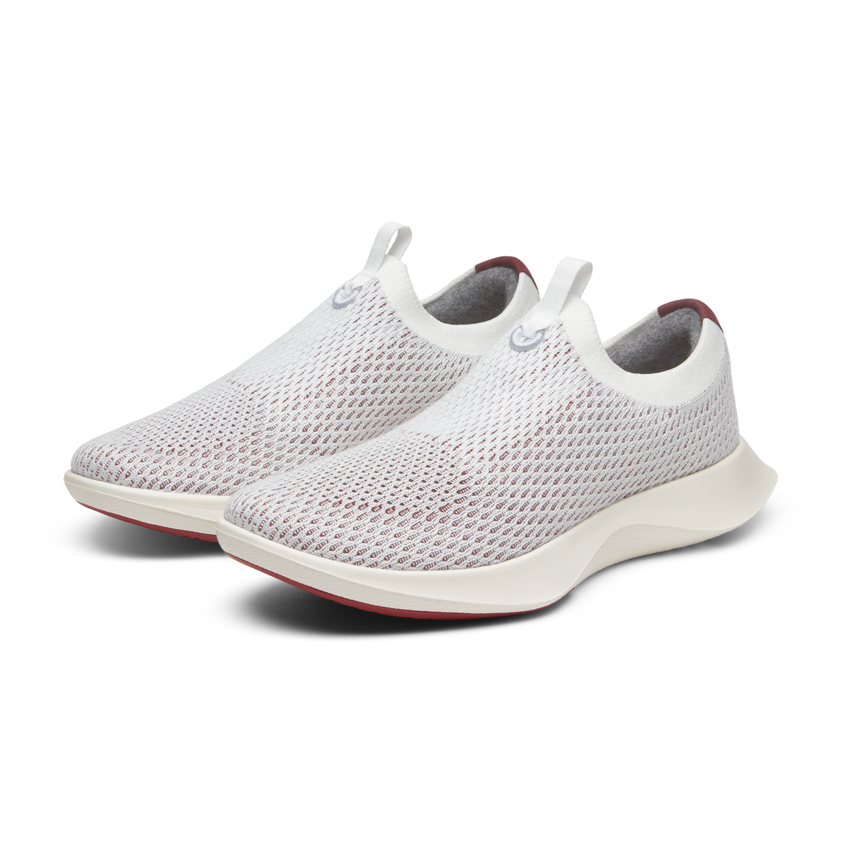 Men's Tree Dasher Relay - Blizzard/Thunder Red (Natural White Sole) - Image 5