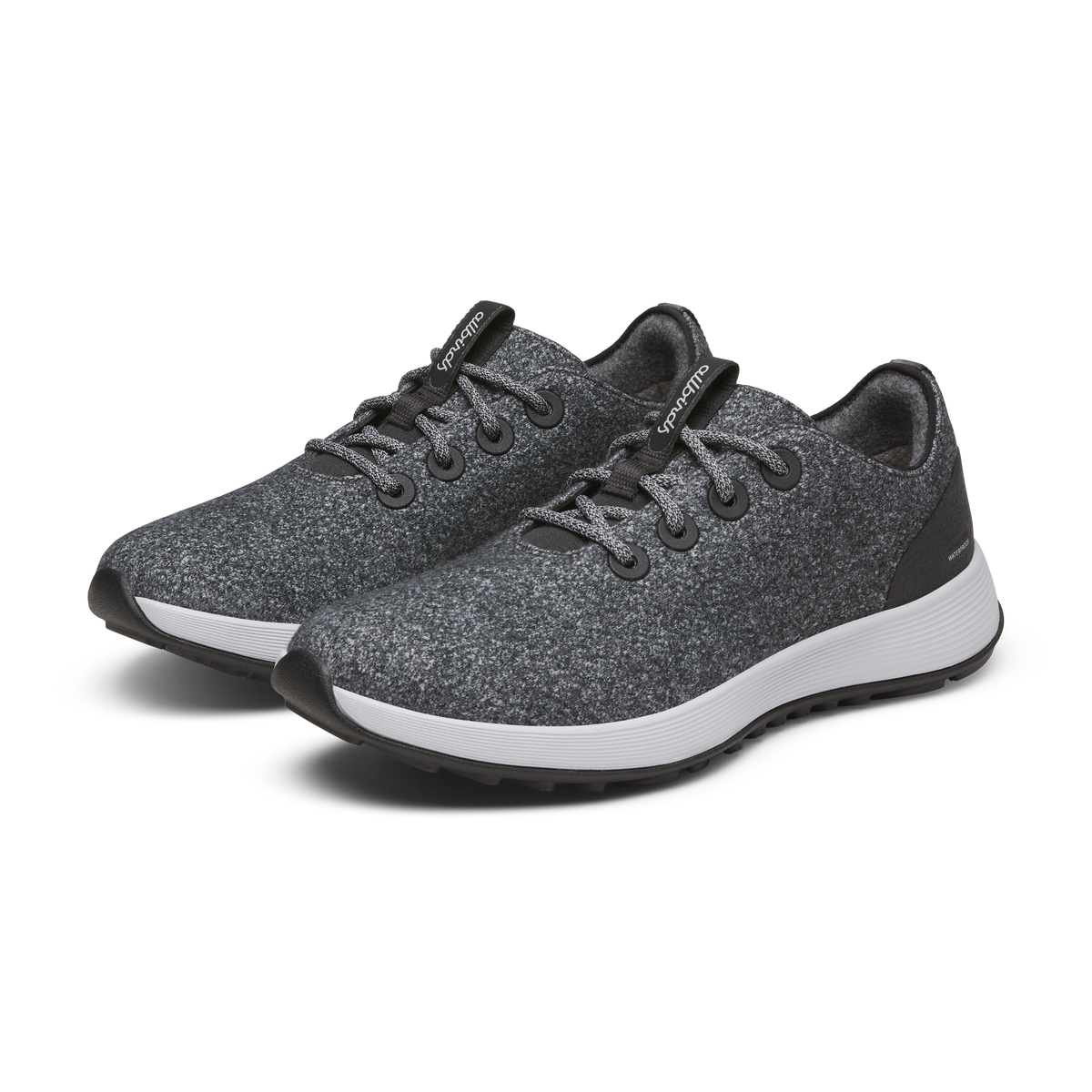 Men's Wool Runner NZ Waterproof - Dark Grey (Light Grey Sole) - Image 5