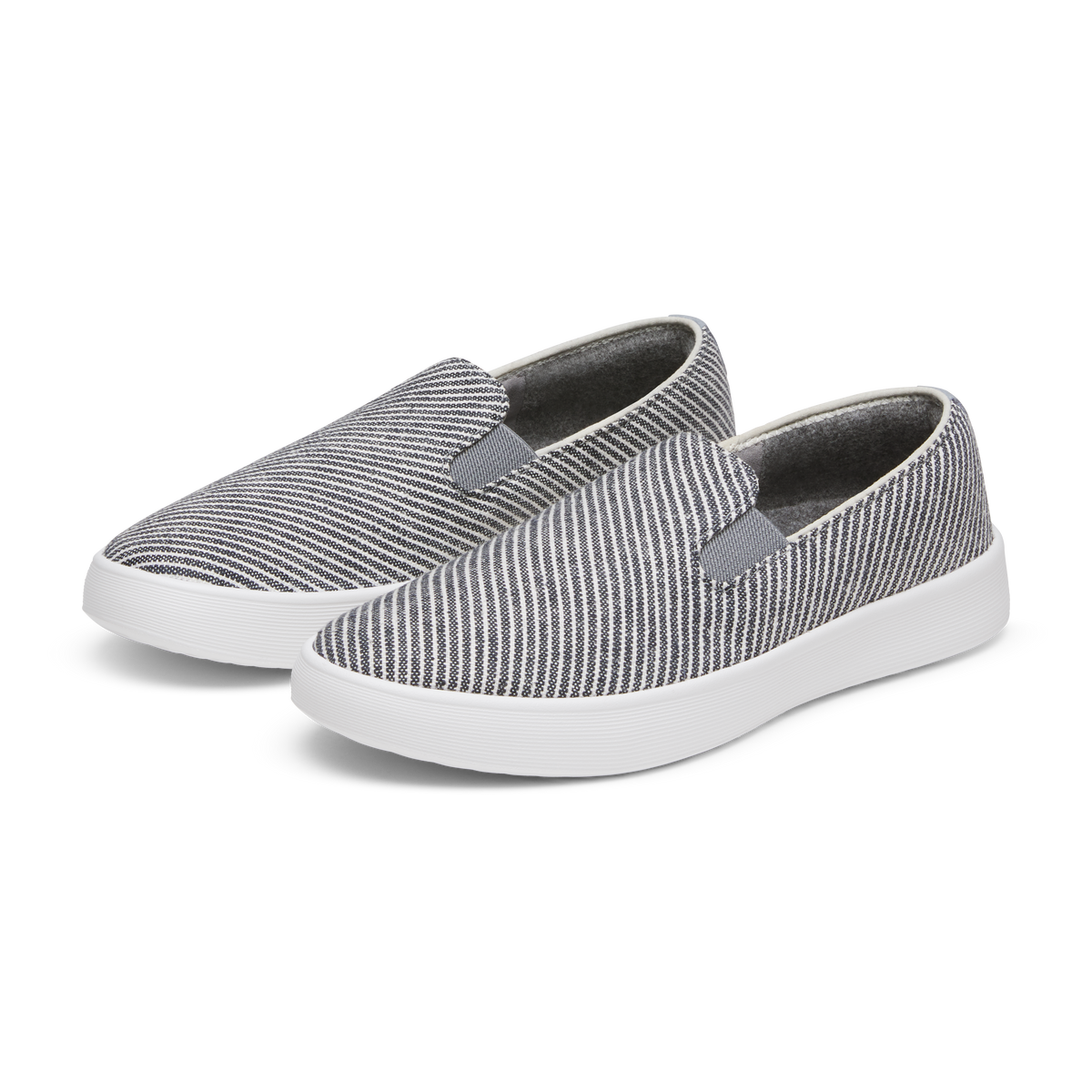 Women's Canvas Cruiser Slip On - Deep Navy Stripes (Blizzard Sole) - Image 5