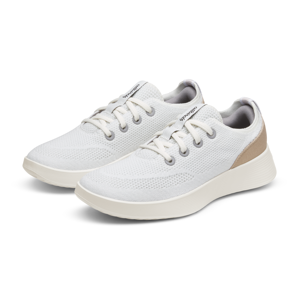 Women's Tree Runner Go - Blizzard/Light Khaki (Natural White Sole) - Image 5